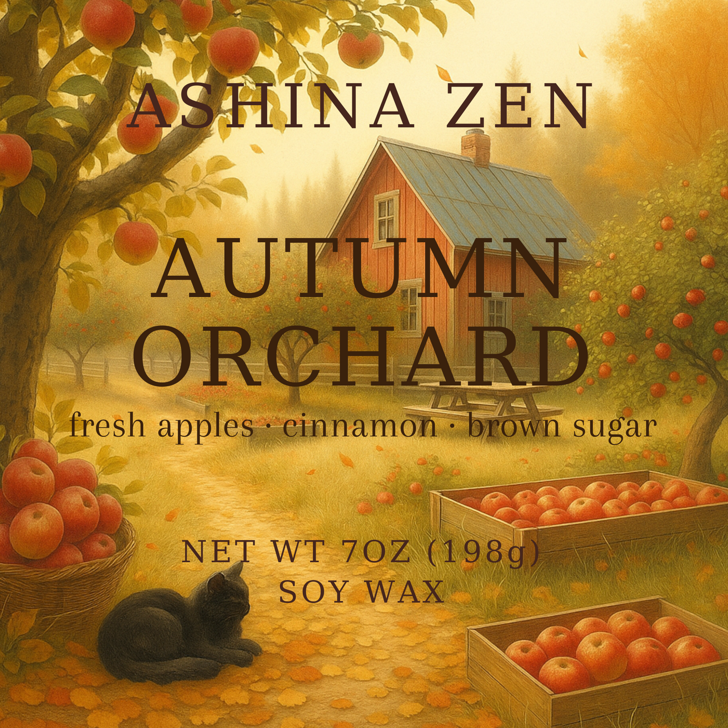 Autumn Orchard Soy Candle – 9oz