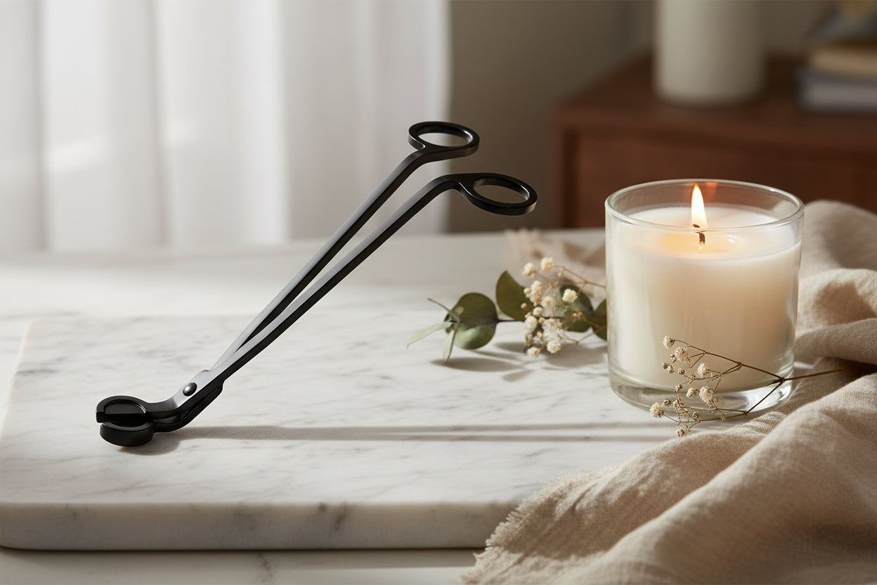 Matte Black Wick Trimmer | Candle Care Essential