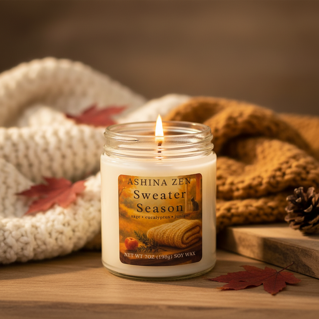 Sweater Season Soy Candle – 9oz